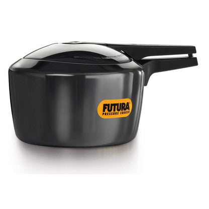 Hawkins Futura Hard Anodised Aluminium Inner Lid Pressure Cooker 3 Litres , Black - FP30