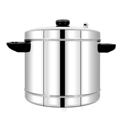 Pigeon Classic Stainless Steel Idly Cooker Pot | Idli Pot compatible with Induction and Gas Stove 6 Plates | 24 idlis - 50091