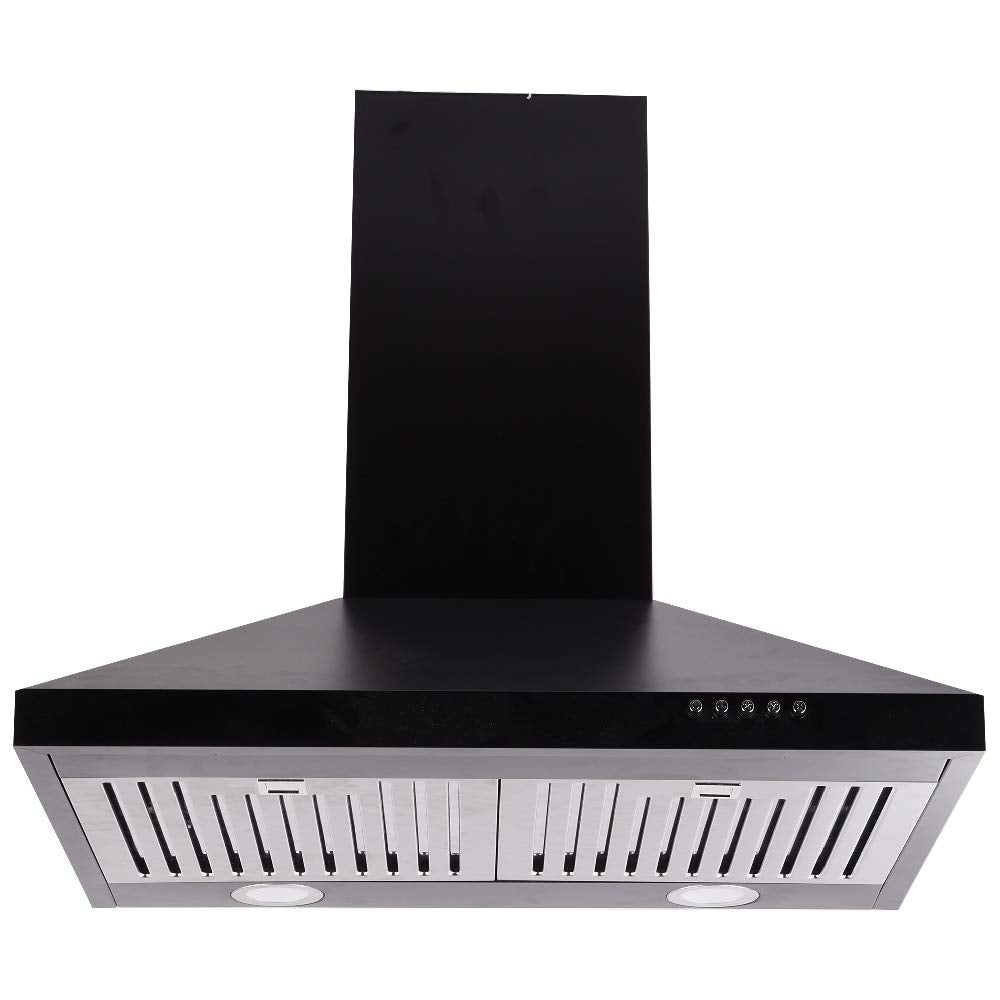 Pigeon Nebula 60 cm with Airflow 860 m3h Baffle Filter Chimney, Press Button Controls -  12993