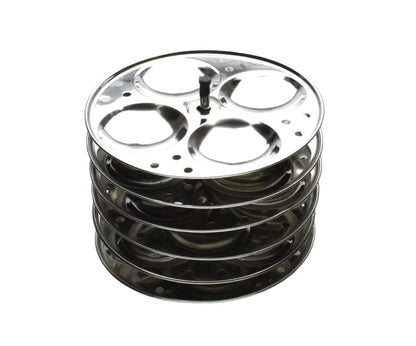 Stainless Steel Idli Plates with Stand 6 Plates | 24 idlies