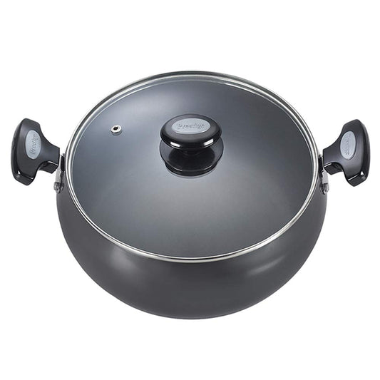 Prestige Hard Anodised Induction Base Sauce Pan, 24cms | 5.7 Litres - 30496