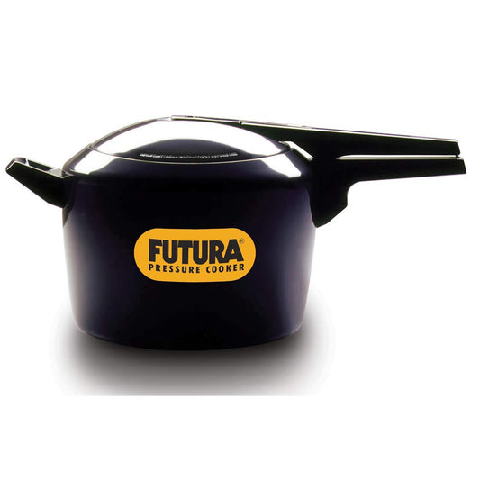 Hawkins Futura Hard Anodised Aluminium Inner Lid Pressure Cooker 6 Litres , Black - FP60