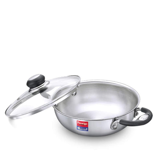 Prestige Splendor Tri-ply Stainless Steel Kadai 240mm | 2.7 Litres - 37424