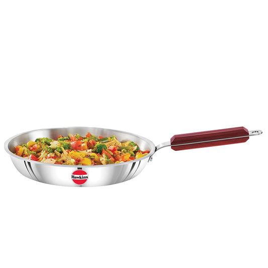 Hawkins Triply Stainless Steel Induction Base Fry Pan 26cm - SSF 26