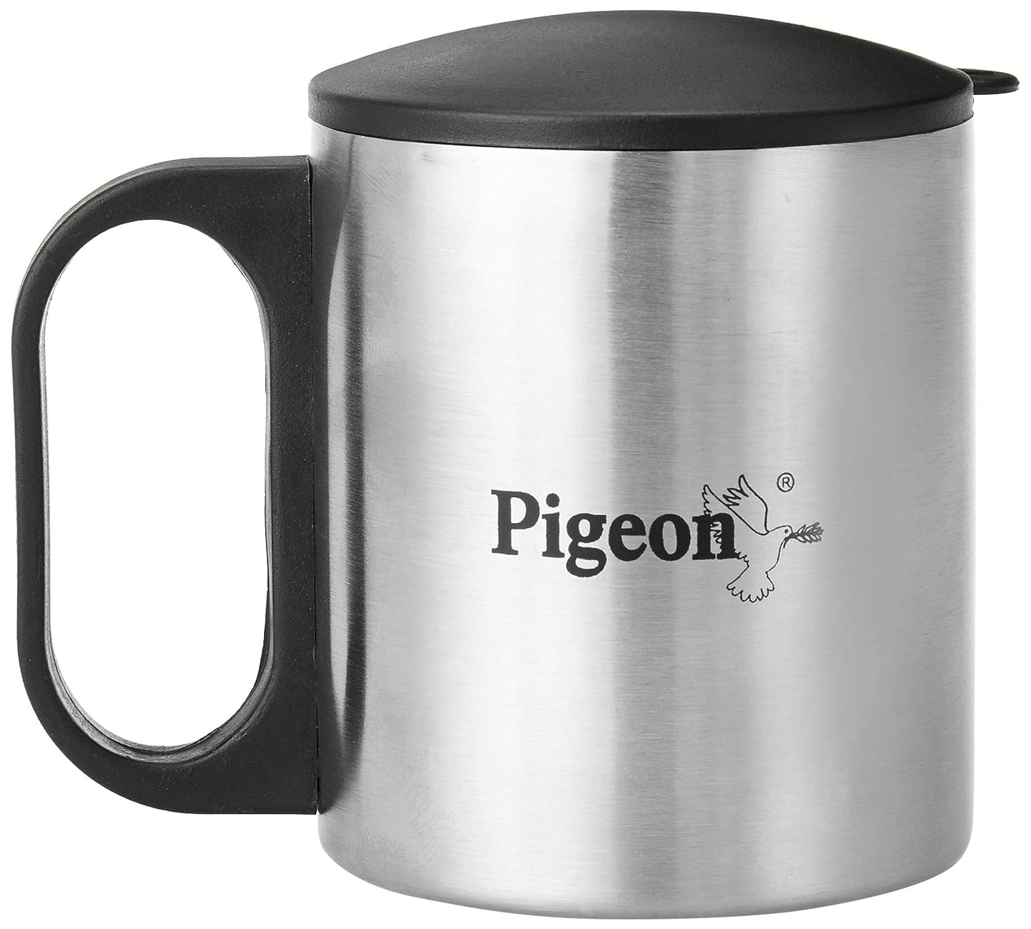 Pigeon Crown Stainless Steel Coffee Mug with Lid Set With Lid 180ml each - 10034