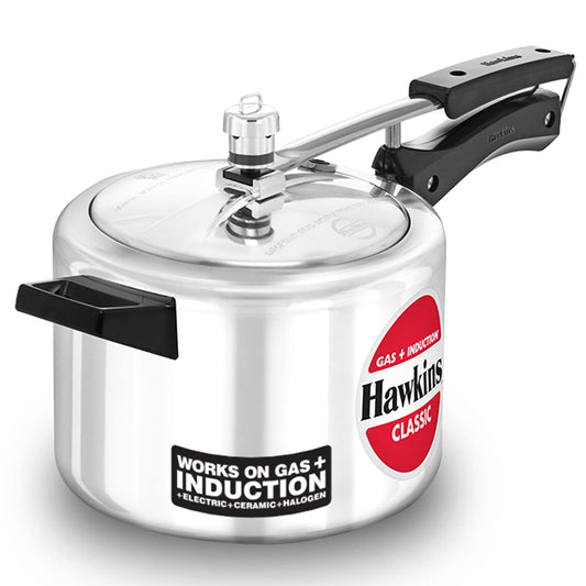 Hawkins Classic 4 Litres Tall Induction Base Aluminium Inner Lid Pressure Cooker - ICL40