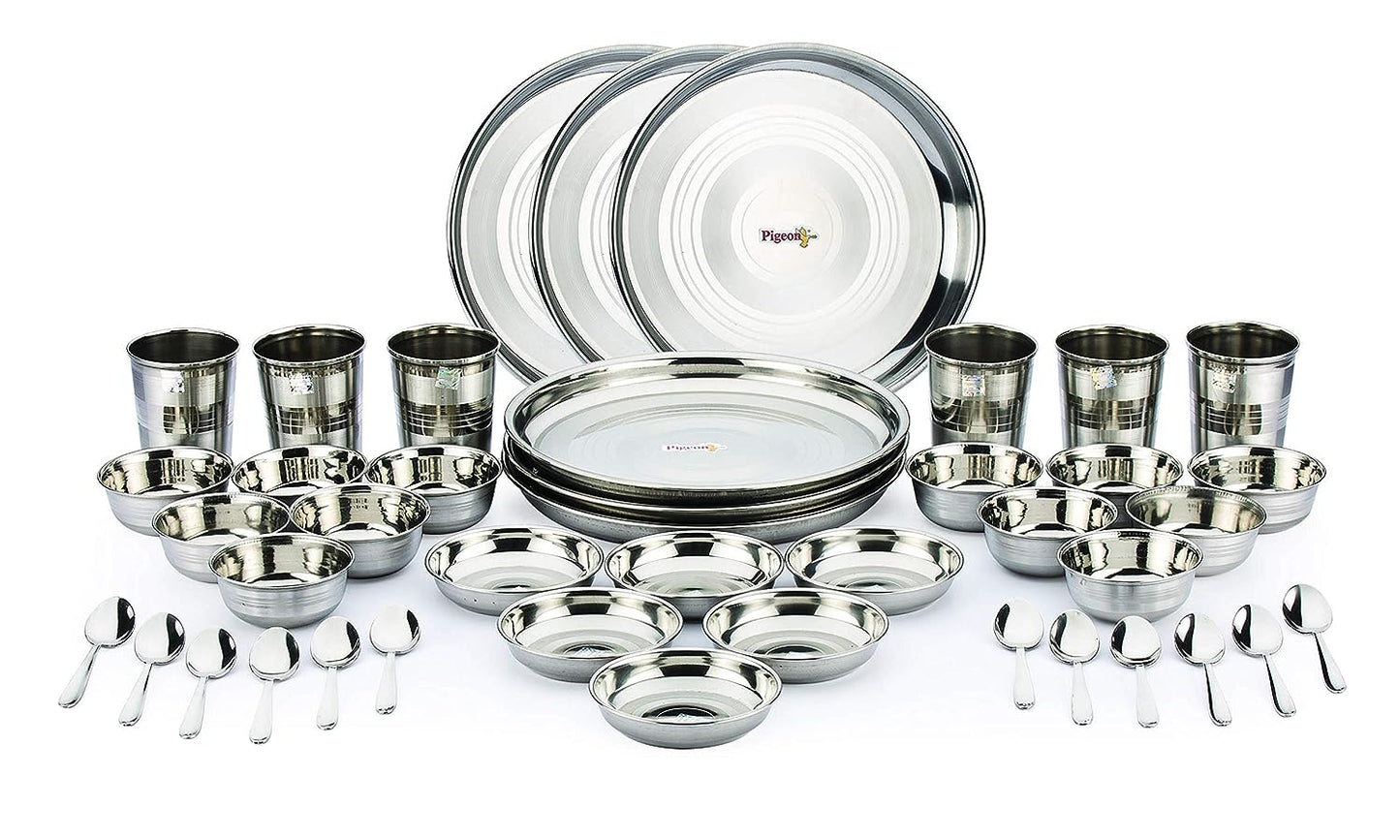 Pigeon Royal Stainless Steel 42 Pcs Lunch Set - 50006