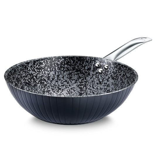 Prestige Durastone Hard Anodised 6 Layer Non-Stick Wok (28 cm, 3.5 Litre) - 38096