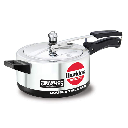 Hawkins Hevibase 3.5 Litres Induction Base Aluminium Inner Lid Pressure Cooker - IH35