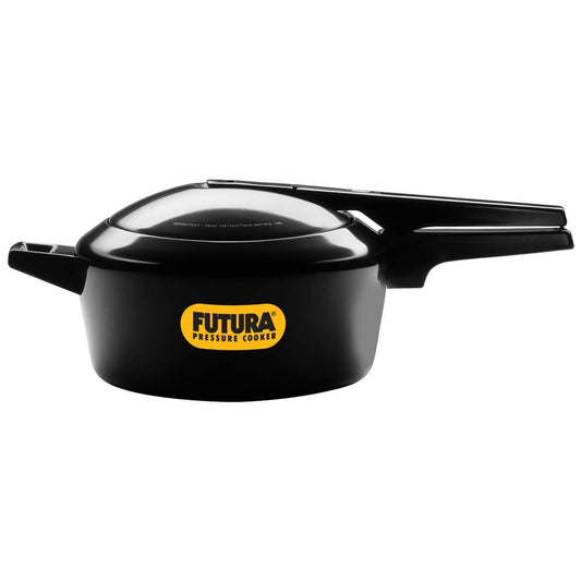 Hawkins Futura Hard Anodised Aluminium Inner Lid Pressure Cooker 4 Litres , Black - FP40