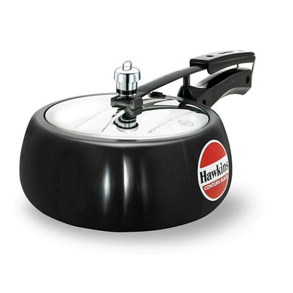 Hawkins Contura Hard Anodized Pressure Cooker, 3.5 Liters, Black - CB35