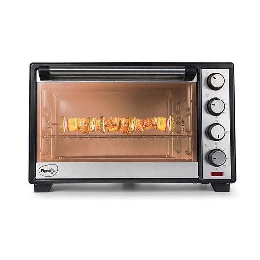 Pigeon Oven Toaster Grill 30 Liters OTG with Rotisserie, Oven Toaster and Grill for Grilling and Baking Cakes - 12624