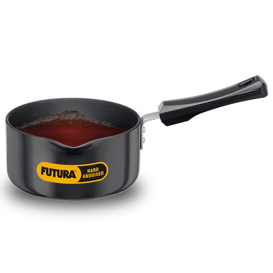 Hawkins Futura Hard Anodised Sauce Pan 1.5 Litres | 16cm, 3.25mm, Induction Base - IAS 15