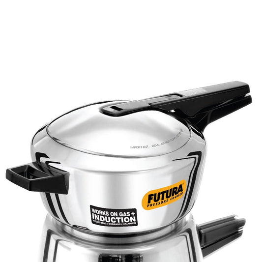 Hawkins Futura Stainless Steel Inner Lid Pressure Cooker Induction Base 4 Litres - FSS40