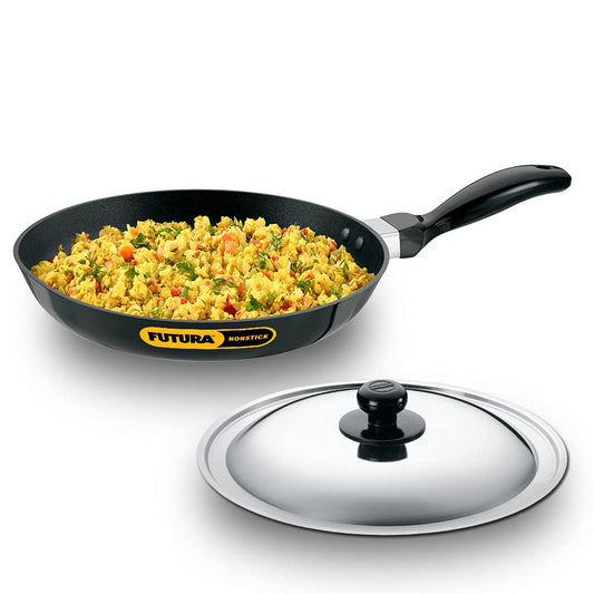 Hawkins Futura Non-stick Fry Pan With Stainless Steel Lid 26cms, 3.25mm, Induction Base - INF 26S