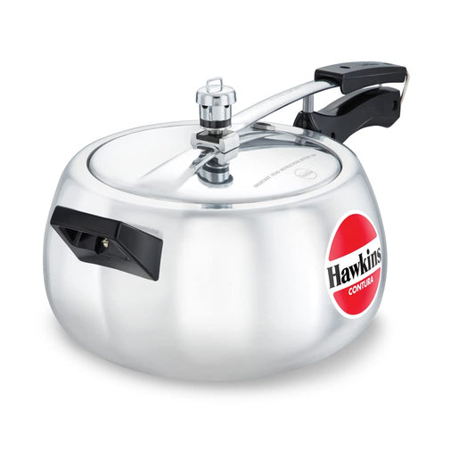 Hawkins Contura Aluminium Inner Lid Pressure Cooker, 5 Litres - HC50