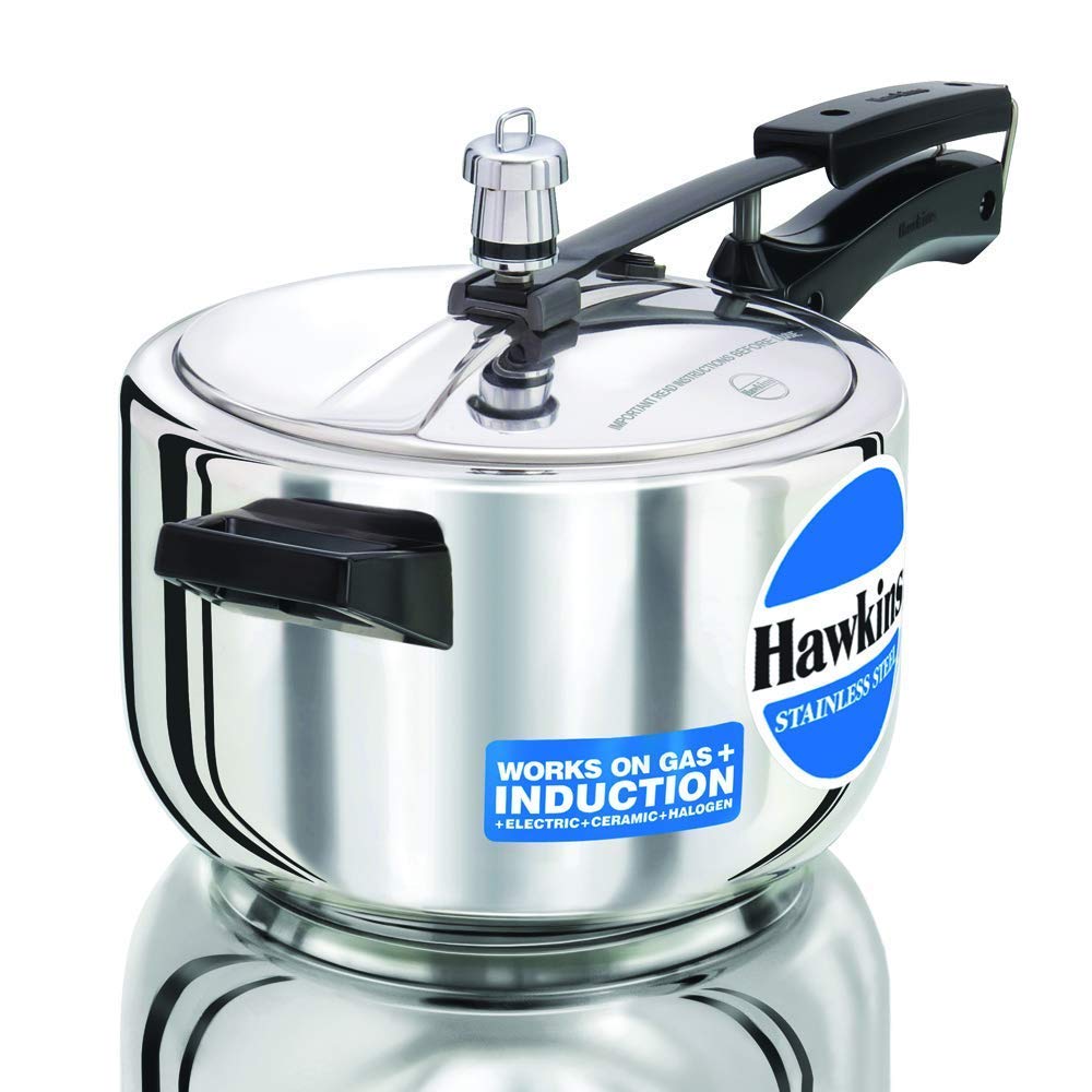 Hawkins Stainless Steel Induction Compatible Inner Lid Pressure Cooker, 4 Litres - HSS40