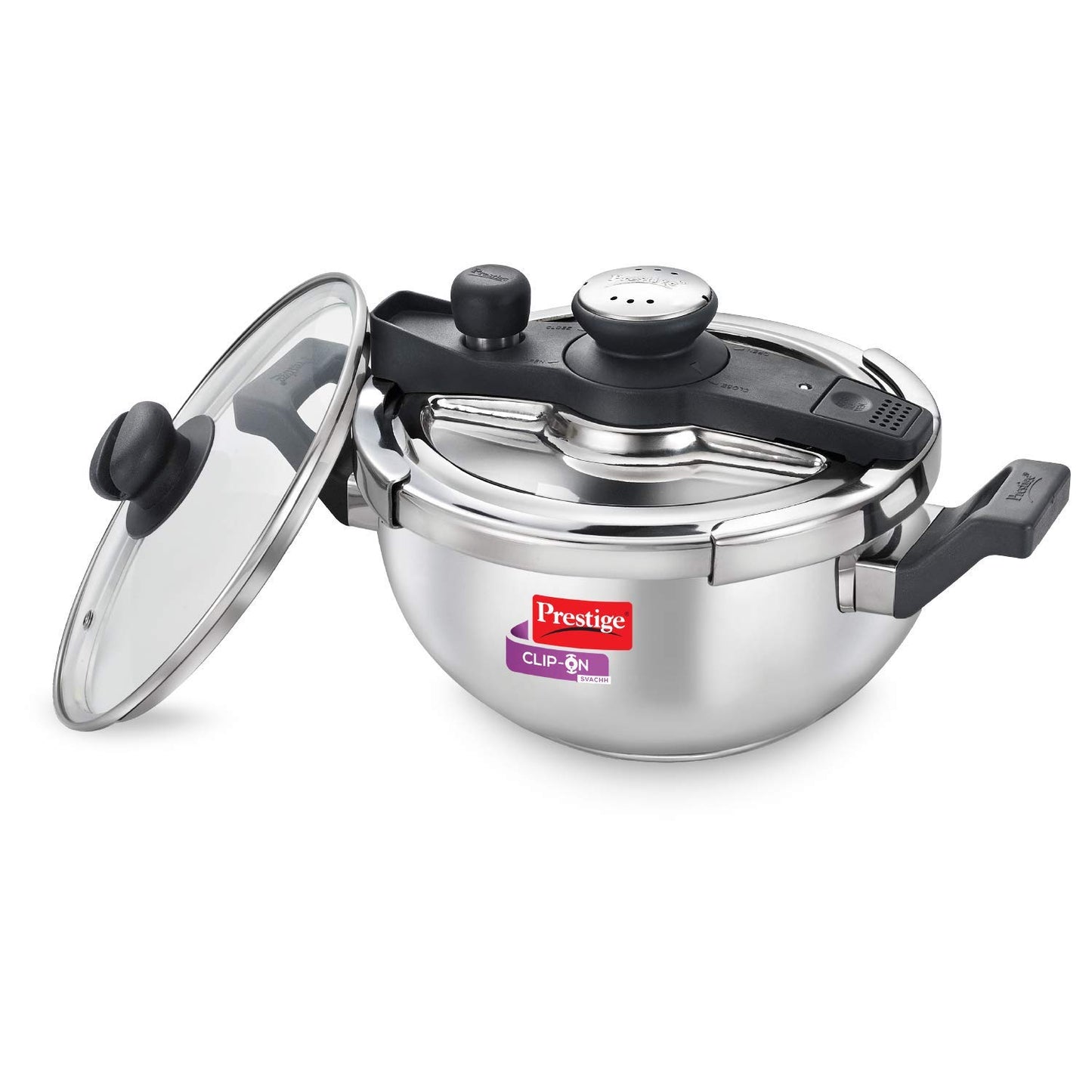 Prestige Svachh Clip-on 3.5 Litres Stainless Steel Outer Lid Pressure Kadai - 20232