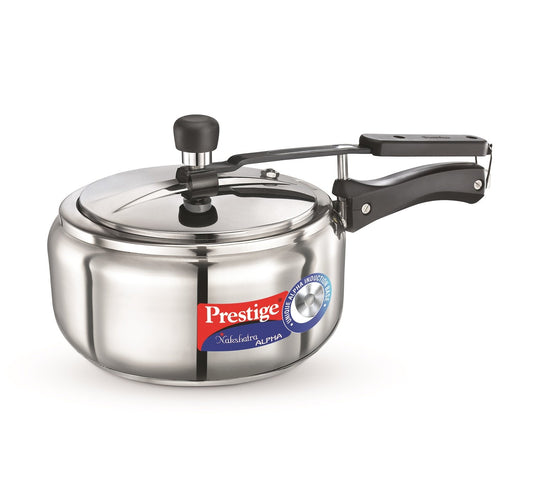 Prestige Nakshatra Alpha Stainless Steel Inner Lid Pressure Cooker, 3.5 Litres - 20551