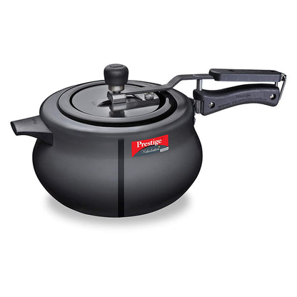 Prestige Nakshatra Plus Svachh Hard Anodized Inner Lid Pressure Handi, 5 Litres, Black - 10761