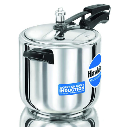 Hawkins Stainless Steel Induction Compatible Inner Lid Pressure Cooker, 6 Litres - HSS60