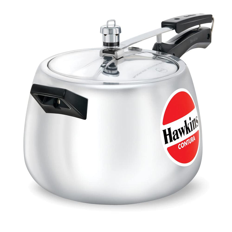 Hawkins Contura Aluminium Inner Lid Pressure Cooker, 6.5 Litres - HC65