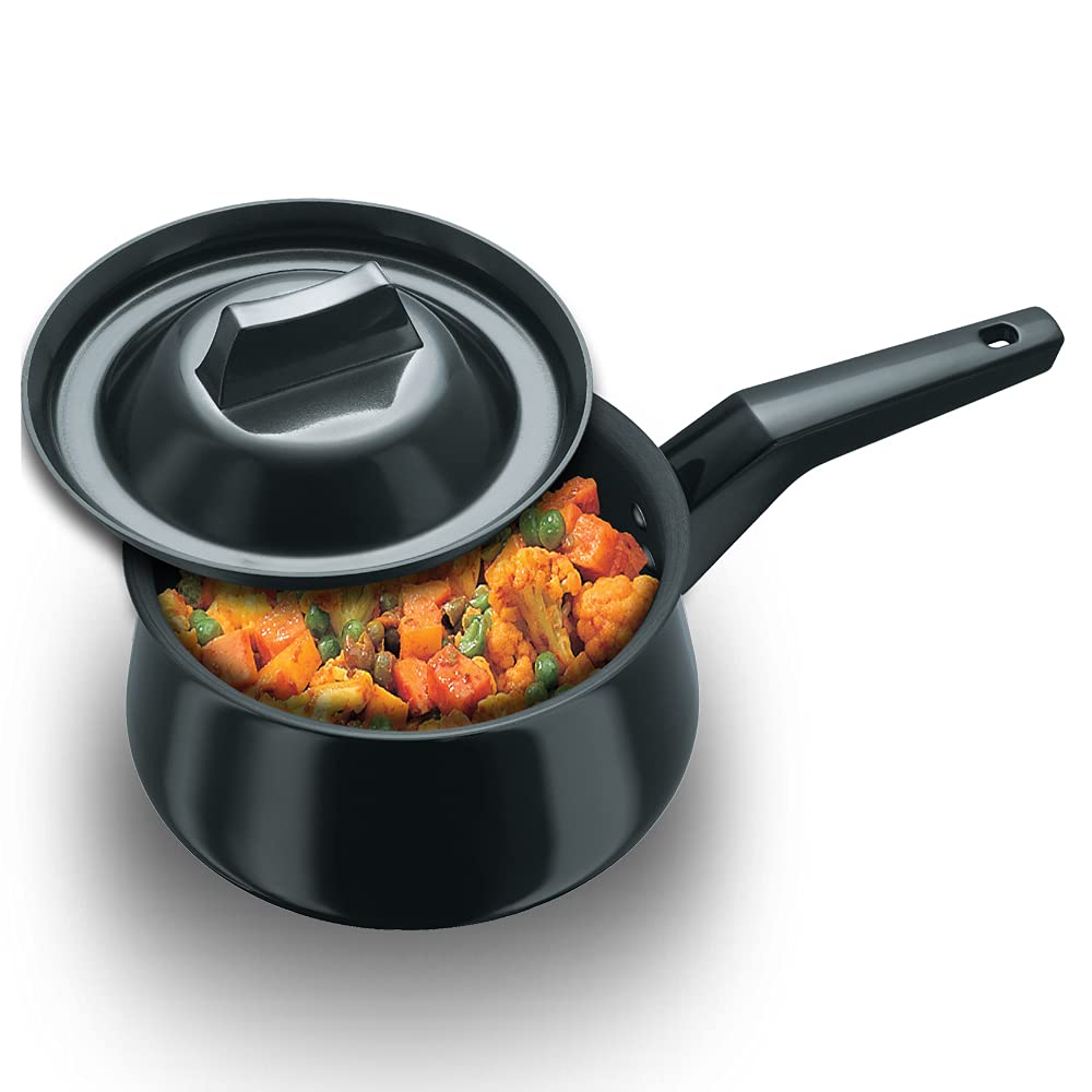 Hawkins Futura Hard Anodised Cook n Serve Handi (Sauce Pan) 2 Litres | 18cm, 4.06mm - AH 20