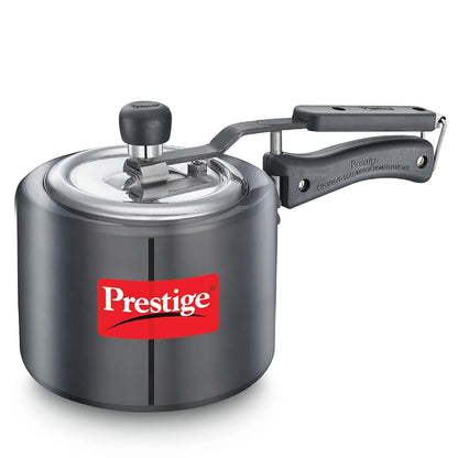 Prestige Nakshatra Duo Plus Svachh Hard Anodised Aluminium Pressure Cooker 2.0 Litres,Black - 20532