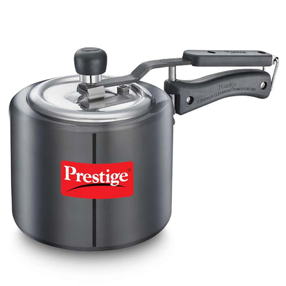 Prestige Nakshatra Duo Plus Svachh Hard Anodised Aluminium Pressure Cooker 3.0 Litres,Black - 20533