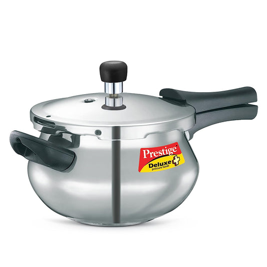 Prestige Deluxe Plus Induction Base Aluminium Outer Lid Pressure Handi, 3 Litres - 10793