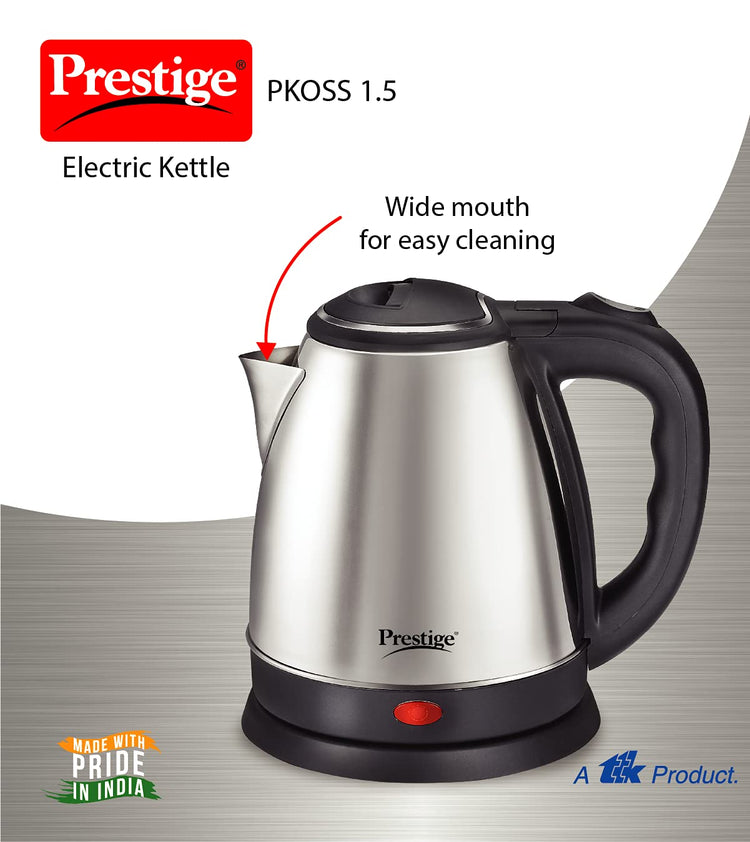 Prestige PKOSS 1.5 Stainless Steel Electric Kettle 1500W | 1.5 Litres - 41587