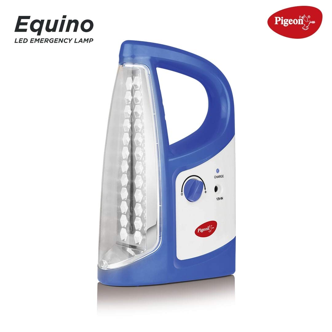 Pigeon Equino LED Emergency Rechargeable Lamp with 1600 mAH and 50 Hours Backup (Blue) - 12424