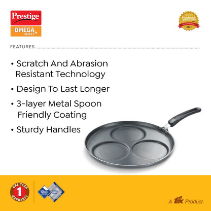 Prestige Omega Select Plus Non-Stick Aluminium Set Dosa Tawa 31 cms - 30883