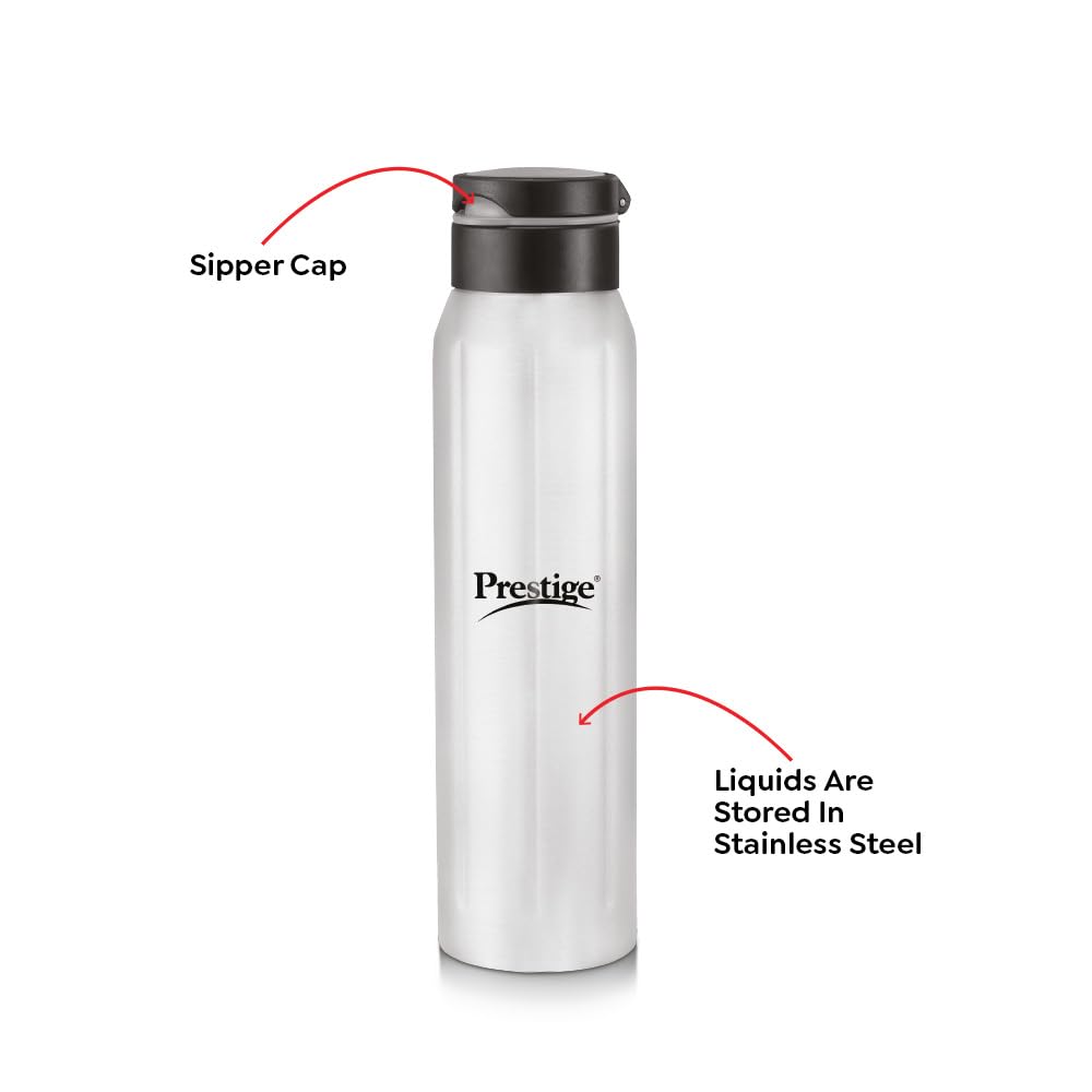 Prestige PSSB 05-SS Single Walled Stainless Steel Water Bottle 900ml - 42927