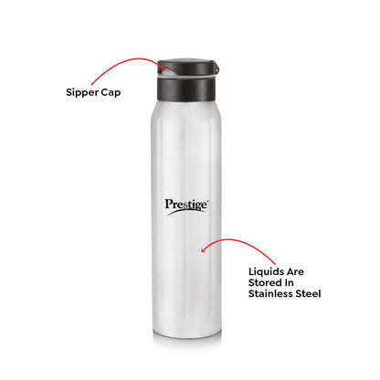 Prestige PSSB 05-SS Single Walled Stainless Steel Water Bottle 900ml - 42927