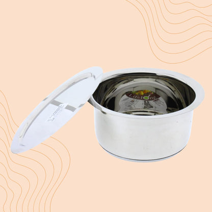 Stainless Steel Tope | Heavy | Sandwich Bottom | with Lid