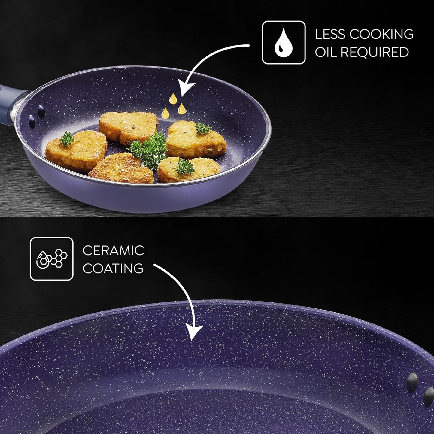 Prestige Ceraglide Ceramic Coated Non-Stick Fry Pan | Induction Compatible