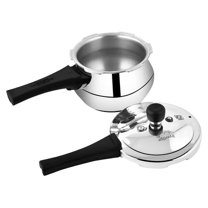 Prestige Deluxe Plus Baby Induction Base Aluminium Outer Lid Pressure Handi, 2 Litres (Baby) - 10711