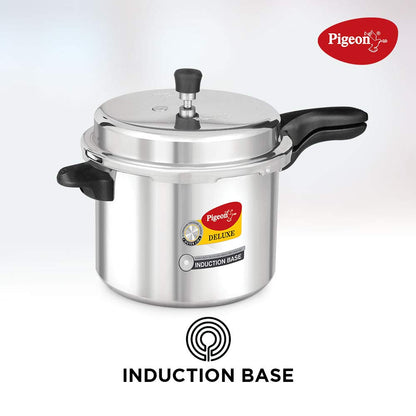 Pigeon Calida Deluxe Aluminium Outer Lid Pressure Cooker 7.5 Litres, Induction Base - 118