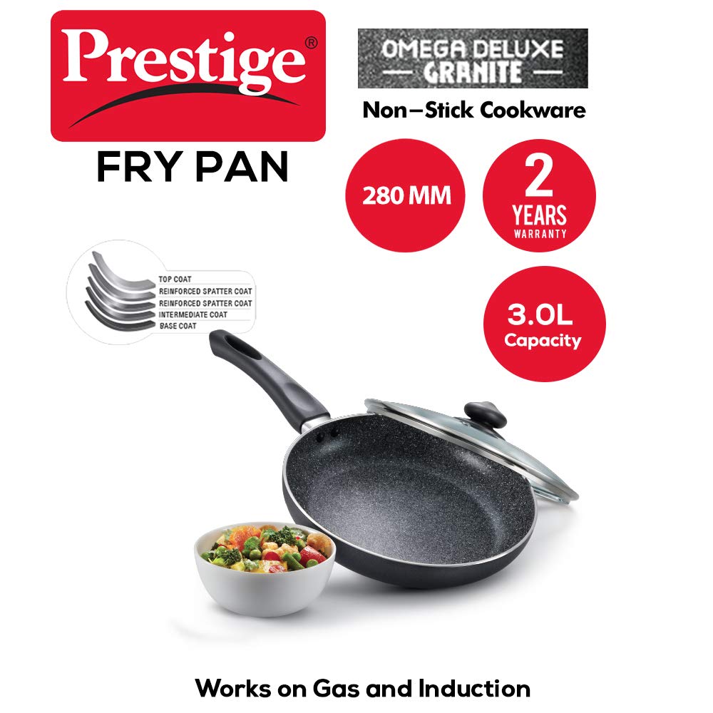 Prestige Omega Deluxe Granite Nonstick Fry Pan 280 mm  - 36306