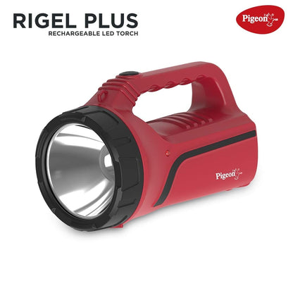 Pigeon by Stovekraft Rigel Plus Led Emergency Rechargeable Lamp with 2000 Mah Battery and 14 Hours Backup (Red) - 14435