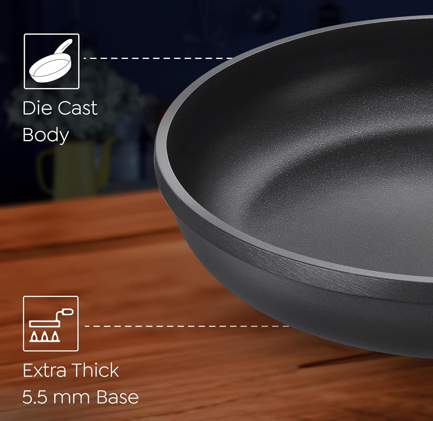 Prestige Omega Die-Cast Plus Aluminium Non-Stick Fry Pan