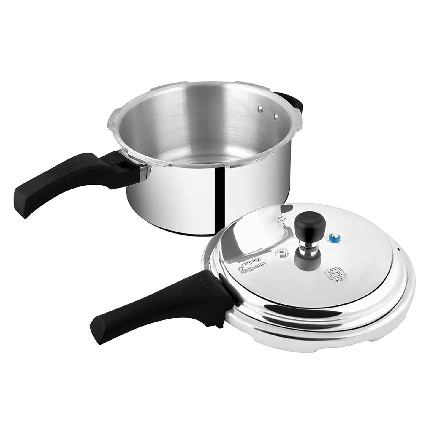 Prestige Deluxe Plus Induction Base Aluminium Outer Lid Pressure Cooker, 7.5 Litres - 10703