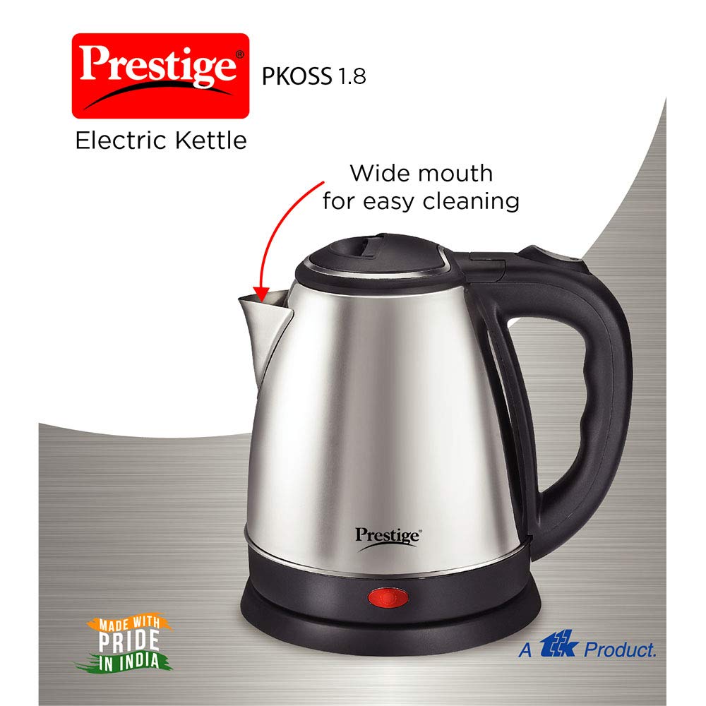 Prestige PKOSS 1.8 Stainless Steel Electric Kettle 1500W | 1.8 Litres - 41588