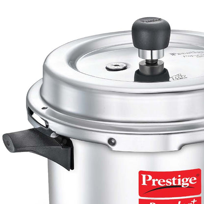 Prestige Popular Plus Svachh Aluminium Gas and Induction Compatible Outer Lid Pressure Cooker 4 Litres - 10712