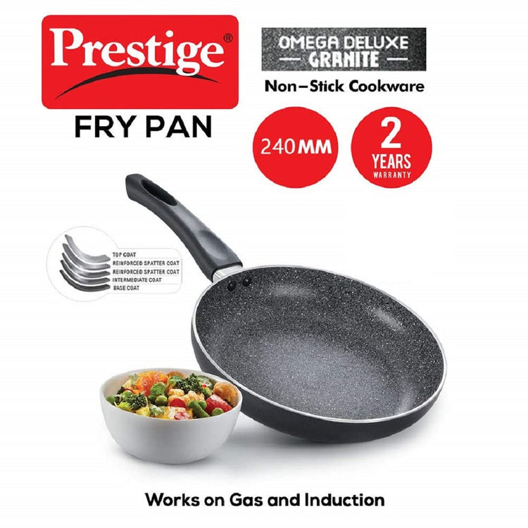 Prestige Omega Deluxe Granite Nonstick Fry Pan 240 mm  - 36305