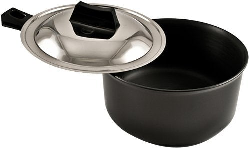 Hawkins Futura Hard Anodised Sauce Pan With Stainless Steel Lid 2.25 Litres | 18cm, 3.25mm- AS 225S