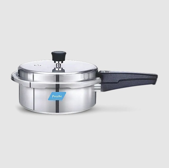 Preethi Pressure Cooker Outer Lid Induction Base Aluminium 2 Litres - PC 003