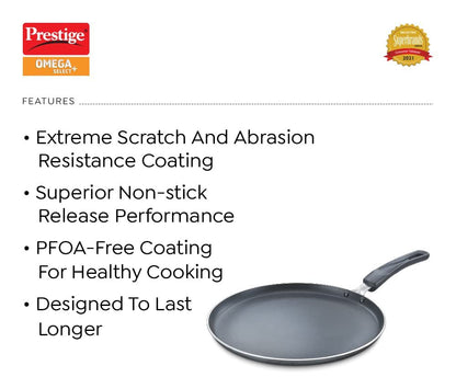 Prestige Omega Select plus Aluminium Non-Stick Omni Tawa, 300 cms - 30711