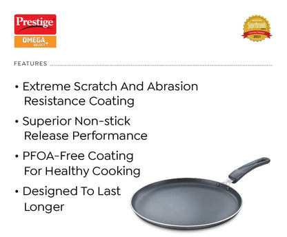 Prestige Omega Select plus Aluminium Non-Stick Omni Tawa, 275 cms - 30710